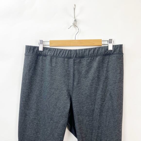 Xersion XXL Plus Womens Dark Gary Marled Athletic Workout Capri Leggings - Picture 2 of 9
